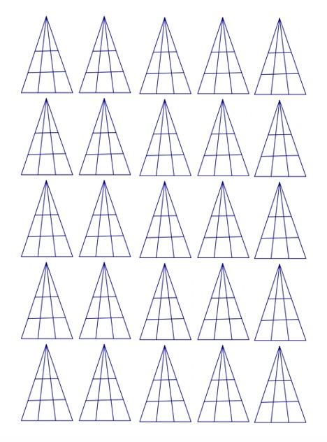 picture showing blank triangles